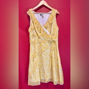 Jacob floral/leaf pattern dress - has been dry cleaned